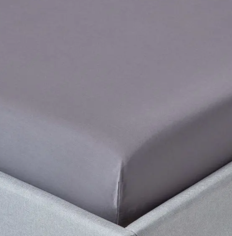 Mørkegråt bambus lagen 140x200