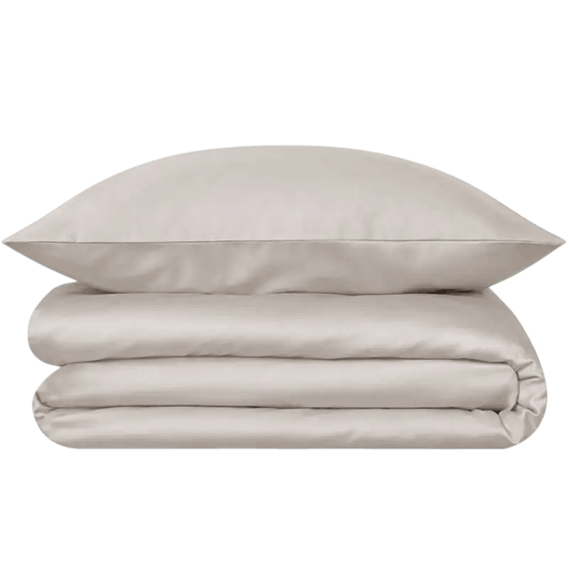 Beige Bambus sengetøj 140x220