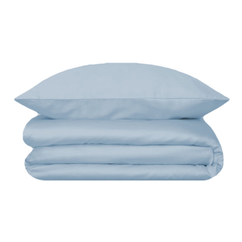 Lyseblå Bambus sengetøj 140×200